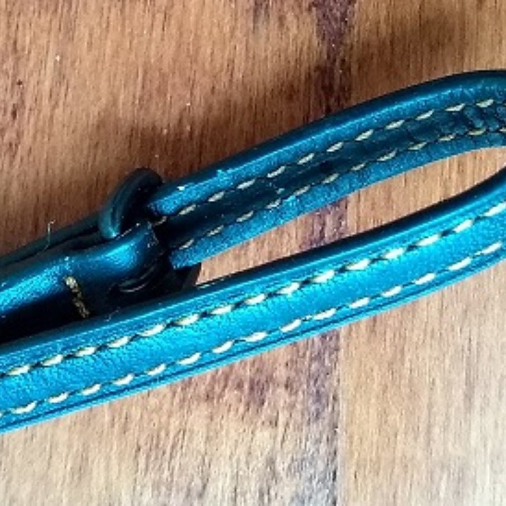 Never used new Coach 1941 Black/Pewter Glovetanned Leather Wristlet Strap